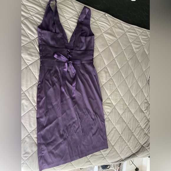 Beautiful plumb dress. Worn once to a party. No tears/stains. Fits beautifully - Picture 2 of 5